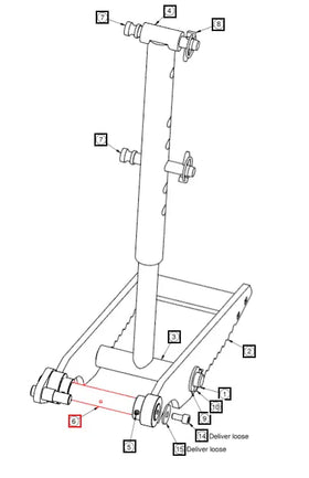 Mahindra Tractor Backhoe Thumb Pin 60106677ALO Mahindra Direct Parts
