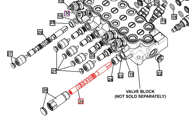 Mahindra Tractor Backhoe Valve Float Spool ATI45920 | Mahindra Direct Parts
