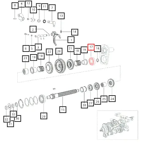 Mahindra Tractor Ball Bearing 25 X 80 X 21 (6405) 006505606D1 Mahindra Direct Parts