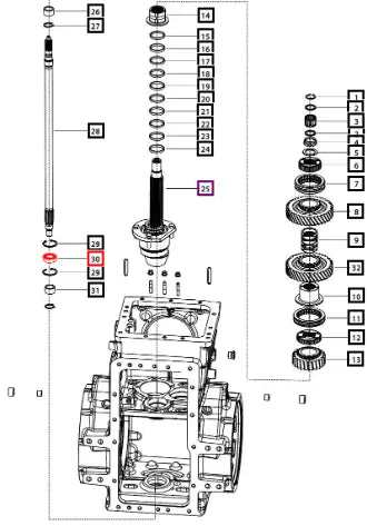 Mahindra Tractor Ball Bearing 30x62x16 006509193U1 Mahindra Direct Parts