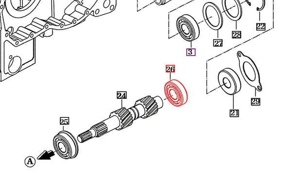Mahindra Tractor Ball Bearing 6306 V6041106306 Mahindra Direct Parts