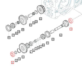 Mahindra Tractor Ball Bearing V6041106305 Mahindra Direct Parts