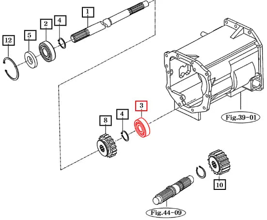 Mahindra Tractor Ball Bearing(6204 Hl) (for 156) V6031106204 Mahindra Direct Parts