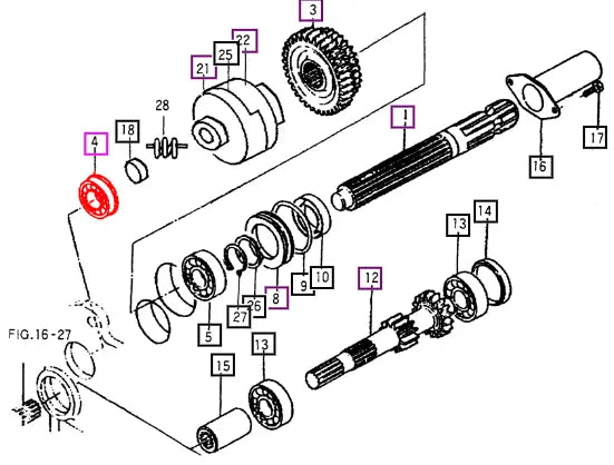 Mahindra Tractor Ball Bearing(6205 N) (for Pto) V6001606205 Mahindra Direct Parts