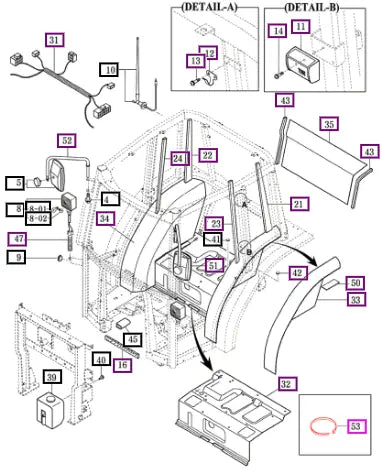 Mahindra Tractor Band, Harness 16998201780 Mahindra Direct Parts