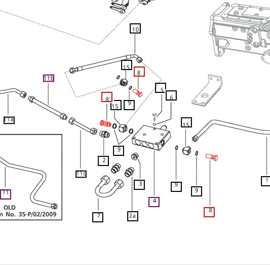 Mahindra Tractor Banjo Bolt 007202647D1 Mahindra Direct Parts