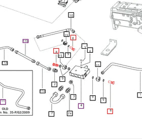 Mahindra Tractor Banjo Bolt 007202647D1 Mahindra Direct Parts