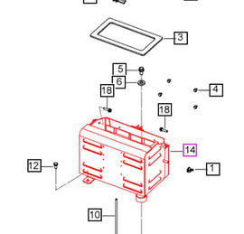 Mahindra Tractor Battery Box 007639487V91 Mahindra Direct Parts
