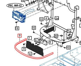 Mahindra Tractor Battery Bracket Insulator 12621120050 Mahindra Direct Parts