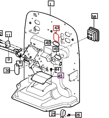 Mahindra Tractor Battery Bracket Seal 13016400010 Mahindra Direct Parts