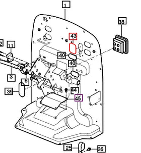 Mahindra Tractor Battery Bracket Seal 13016400010 Mahindra Direct Parts