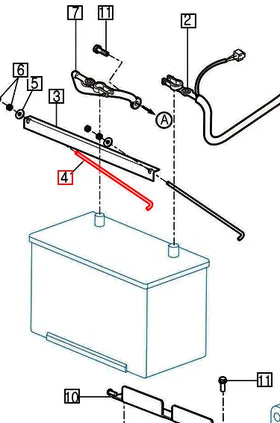 Mahindra Tractor Battery Hold Down Bolt 17706210021 Mahindra Direct Parts