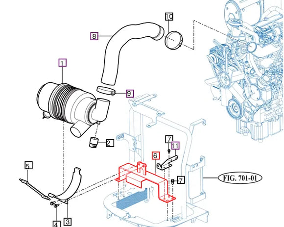 Mahindra Tractor Battery Hold Down Bracket 12391023100GB Mahindra
