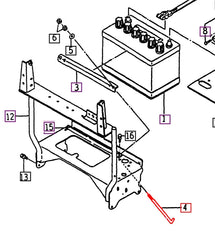 Mahindra Tractor Battery Set Bolt 14161120021