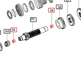 Mahindra Tractor Bearing 005551769R91 Mahindra Direct Parts