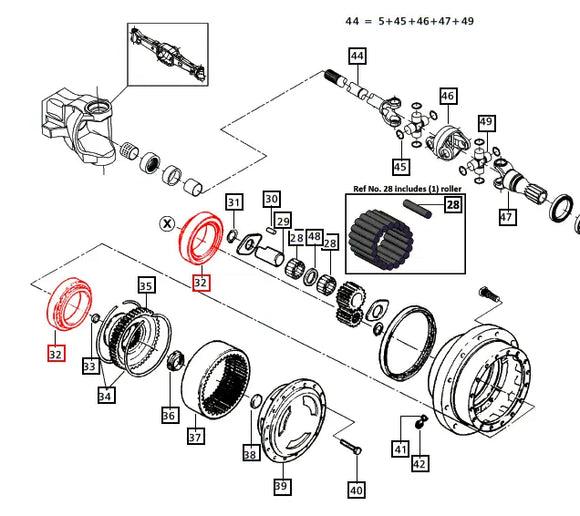 Mahindra Tractor Bearing 006506189C1 Mahindra Direct Parts