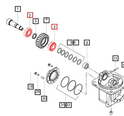 Mahindra Tractor Bearing 007500054C91 Mahindra Direct Parts