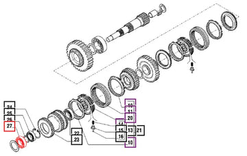 Mahindra Tractor Bearing - 025857 006500601C1 Mahindra Direct Parts