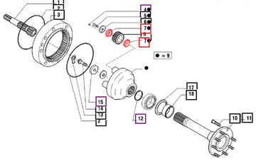 Mahindra Tractor Bearing - 136302 006500744C1 Mahindra Direct Parts