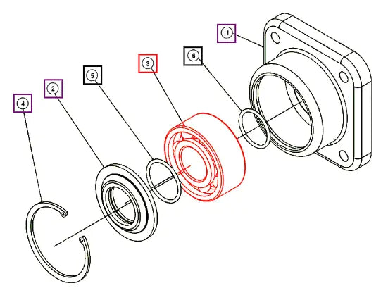 Mahindra Tractor Bearing 3308 TM10016367 Mahindra Direct Parts