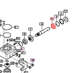 Mahindra Tractor Bearing 6205 V6001106205 Mahindra Direct Parts