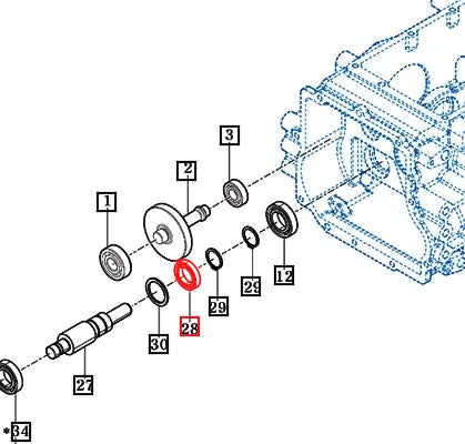 Mahindra Tractor Bearing 6306 V6001106906 Mahindra Direct Parts