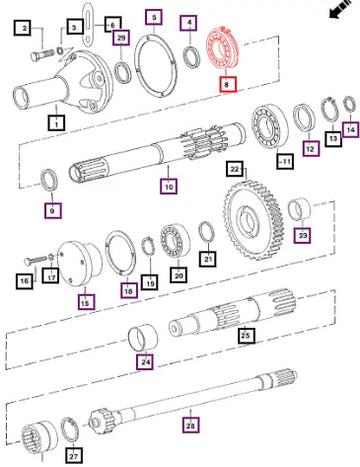 Mahindra Tractor Bearing Ball 6209 Deep Groove 000032504B12 Mahindra Direct Parts