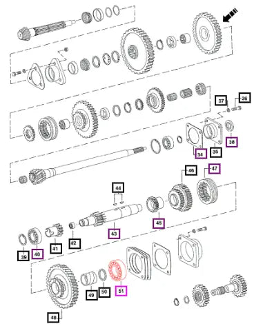 Mahindra Tractor Bearing Ball Cntr Shaft 001081960R91 Mahindra Direct Parts