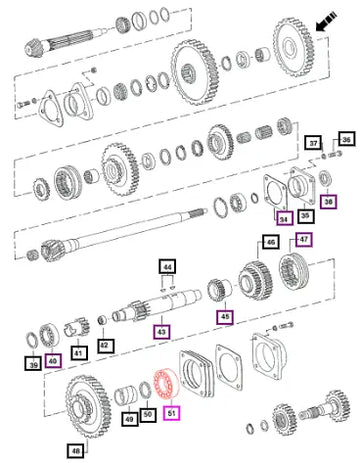 Mahindra Tractor Bearing Ball Cntr Shaft 001081960R91 Mahindra Direct Parts