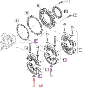 Mahindra Tractor Bearing Case Bolt 1529104562 Mahindra Direct Parts