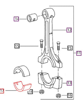 Mahindra Tractor Bearing Connecting Rod 005554067R1 Mahindra Direct Parts
