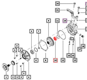 Mahindra Tractor Bearing - Front Wheel Hub 25x62x17 SP010107509 Mahindra Direct Parts