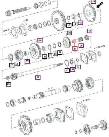 Mahindra Tractor Bearing Needle Quill (575/485/ 001099653R91 Mahindra Direct Parts