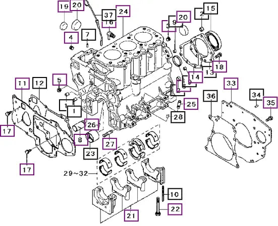 Mahindra Tractor Bearing Set 30H0900020 Mahindra Direct Parts