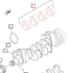 Mahindra Tractor Bearing Set Rod Standard 353-2205