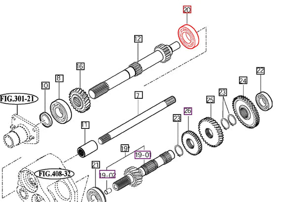 Mahindra Tractor Bearing V6001106208 Mahindra Direct Parts