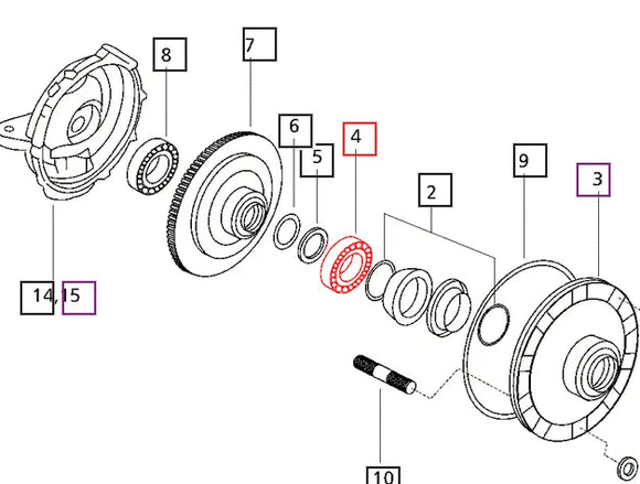 Mahindra Tractor Bearing V6001106310 Mahindra Direct Parts