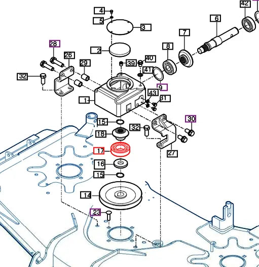 Mahindra Tractor Bearing V6001162032 Mahindra Direct Parts
