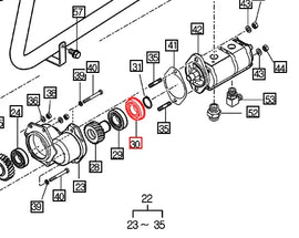 Mahindra Tractor Bearing V6001662032 Mahindra Direct Parts