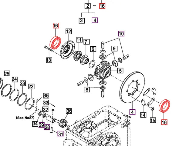 Mahindra Tractor Bearing V6041106011 Mahindra Direct Parts