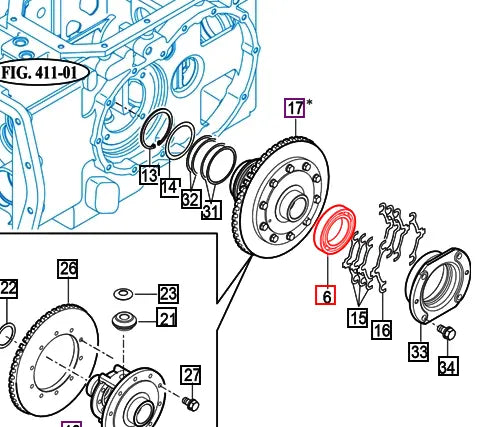 Mahindra Tractor Bearing V6041106011 Mahindra Direct Parts