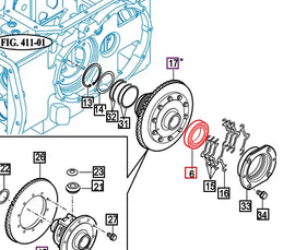 Mahindra Tractor Bearing V6041106011 Mahindra Direct Parts