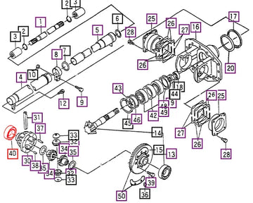 Mahindra Tractor Bearing, Ball 6008 V6001106008 Mahindra Direct Parts