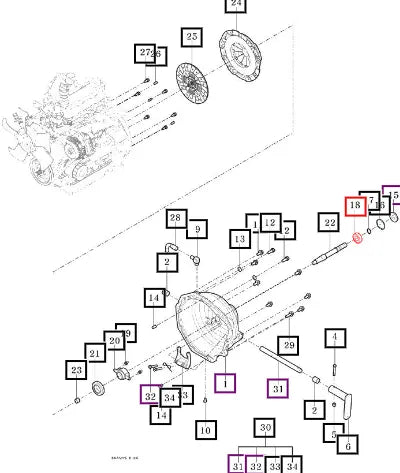Mahindra Tractor Bearing, Ball V6001506204 Mahindra Direct Parts