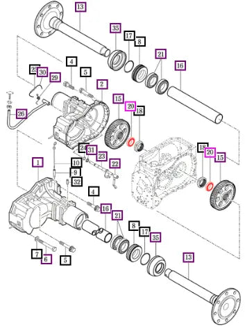 Mahindra Tractor Bearing, Cylinder Nup212ecp V6261100212 Mahindra Direct Parts