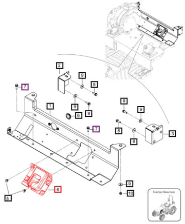 Mahindra Tractor Bellow Pto Lever 007640901V1 Mahindra Direct Parts