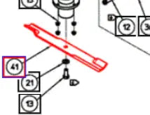 Mahindra Tractor Belly Mower Blade 21"  AME050008 Mahindra