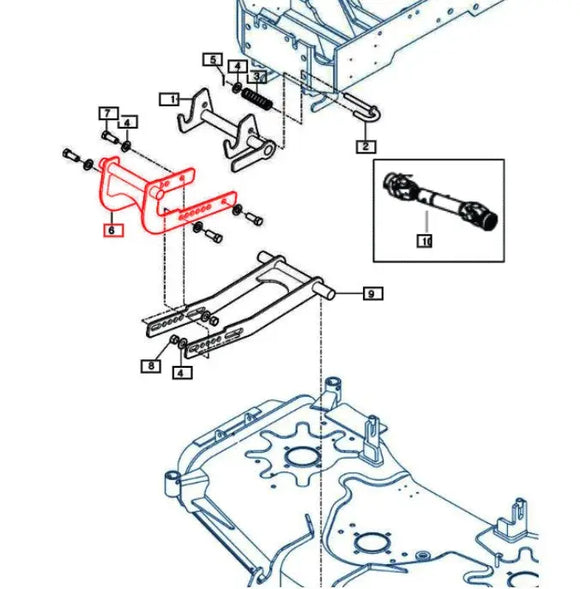 Mahindra Tractor Belly Mower Moving Mount Part A 93801006401GB Mahindra