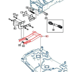 Mahindra Tractor Belly Mower Moving Mount Part B 93801006501GB Mahindra