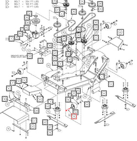 Mahindra Tractor Belly Mower Wheel Axle Bolt AME007057 Mahindra